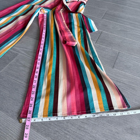 NWT Anthropologie Seen Worn Kept Striped Paperbag High Waisted Wide Leg Pants 2 - Picture 16 of 16